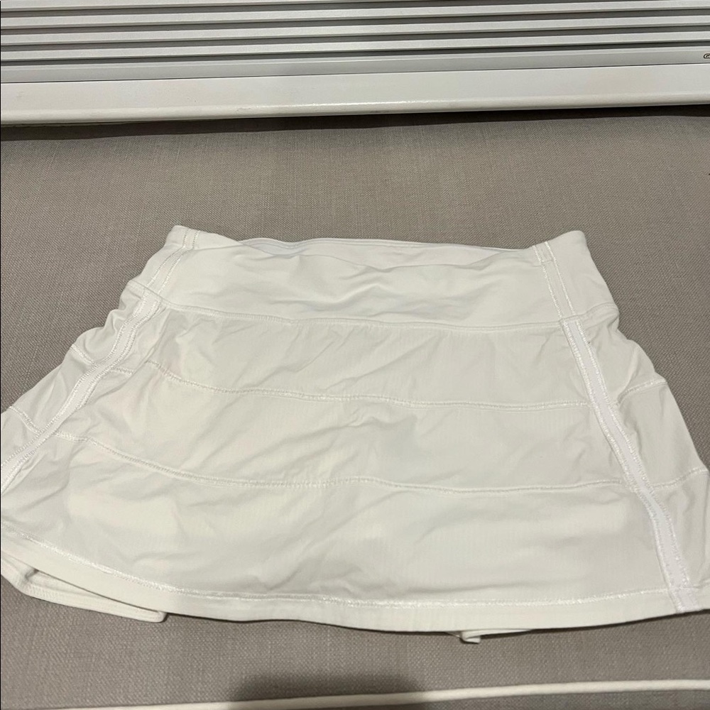 White Lululemon tennis skirt